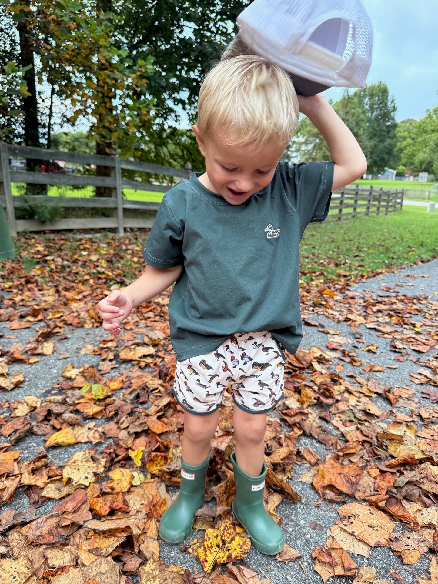 RTS - Waterfowl Knits Boy Shortie Set