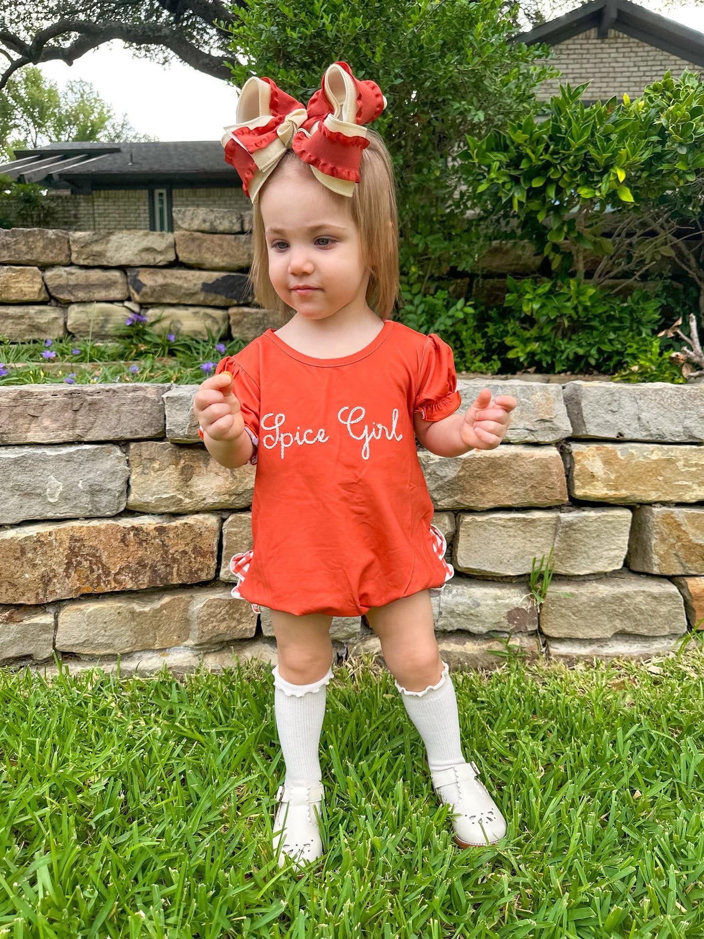 RTS - Rust Windowpane Basics Girl Bubble - NO MONOGRAM