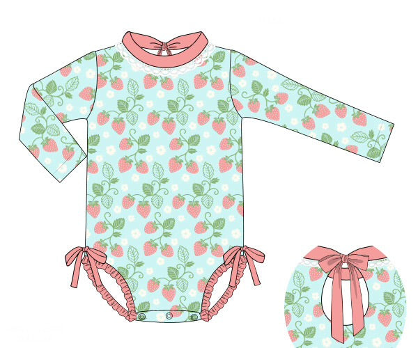 PREORDER 62: SUMMER PT 1 - Berry Sweet Summer Girl 1pc Swim