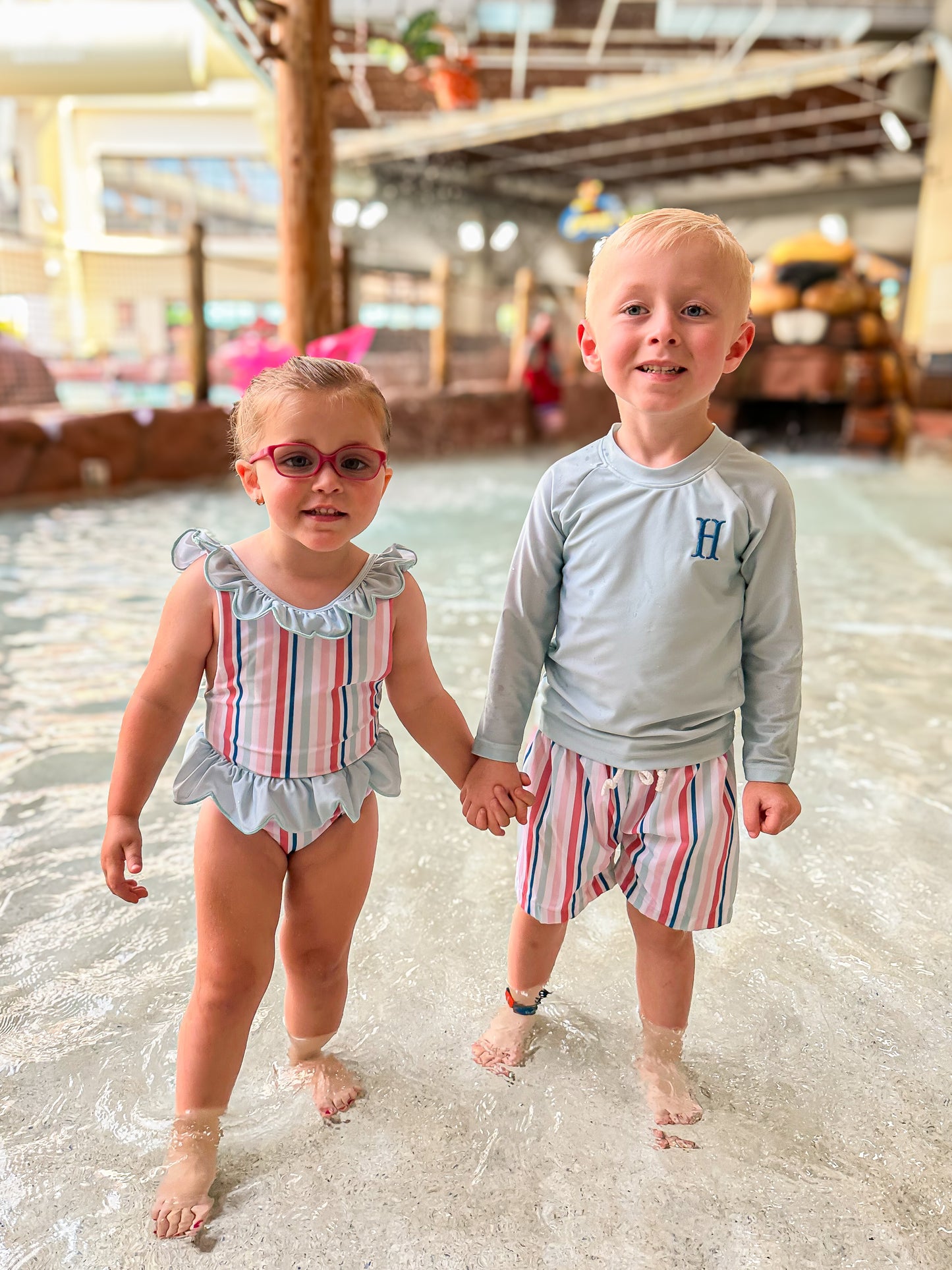 RTS - Summer Stripes Boy Regular Length Trunks
