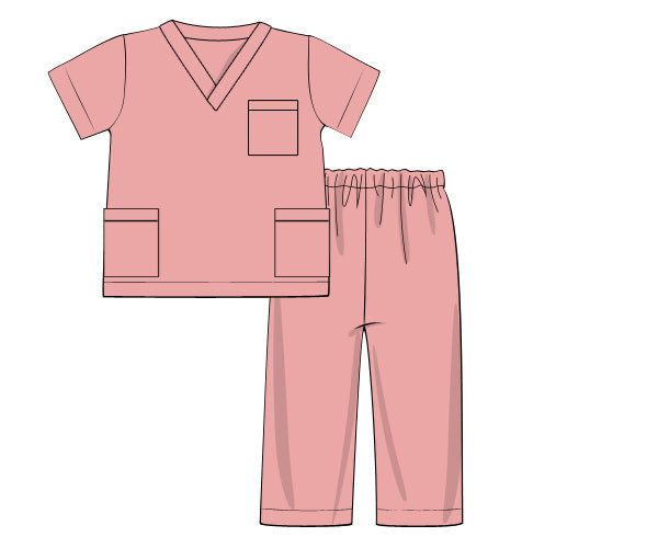 RTS - HALLOWEEN & TURKEYS - HALLOWEEN COSTUMES - Girl Scrub Set