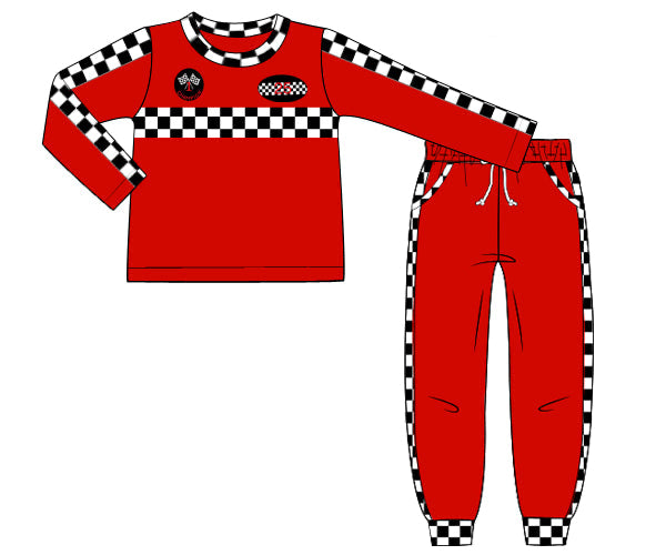 PREORDER 41: FALL PT 2 - Halloween Costumes - Racecar Driver Boy Jogger Set