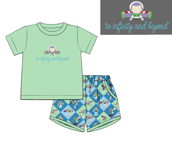 PREORDER 63: SUMMER PT 2 - Boys Only - Infinity & Beyond Boy Shortie Set