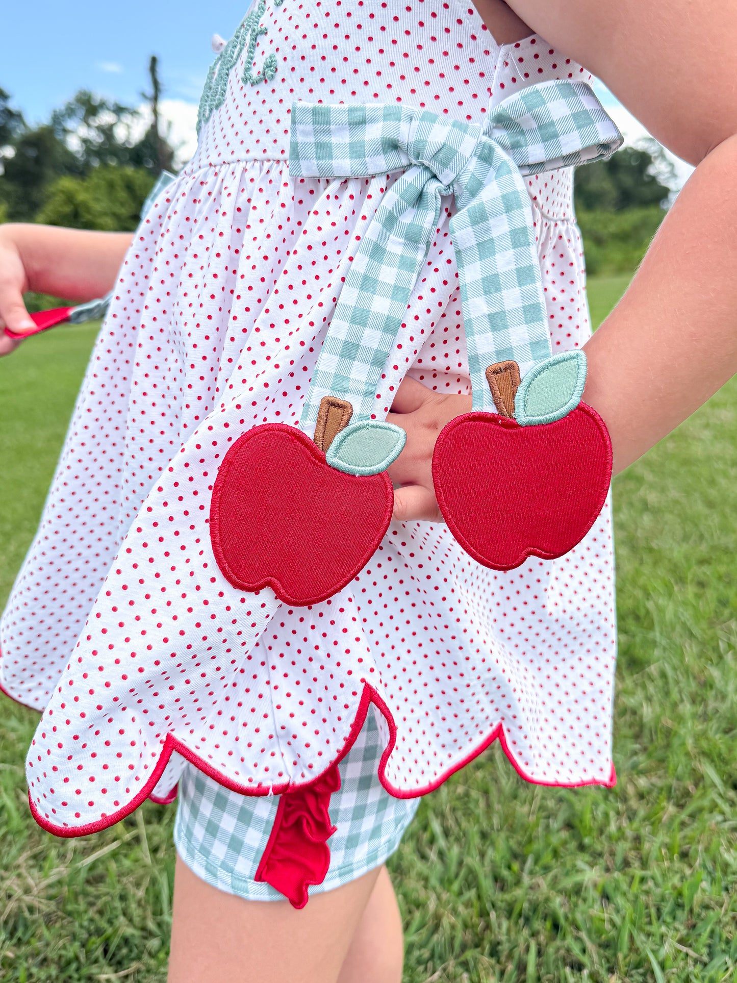 RTS - Apple Of My Eye Girl Shortie Set - NO MONOGRAM