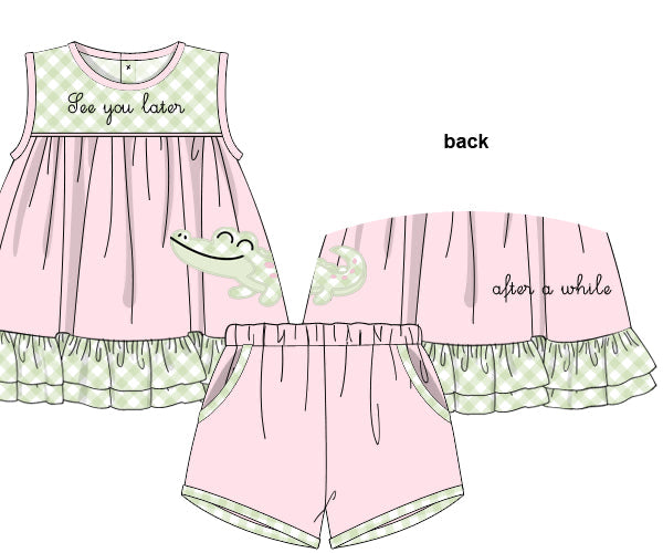 PREORDER 48: SUMMER 1 - See You Later Girl Shortie Set