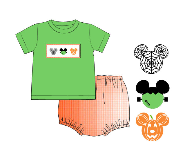 RTS - PUMPKINS & HALLOWEEN - Spooktacular Mouse Boy Diaper Set