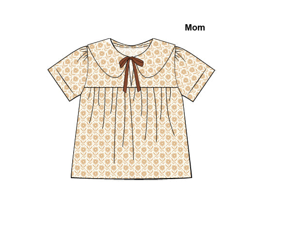 RTS - Chainstitch Pumpkin Mom Top