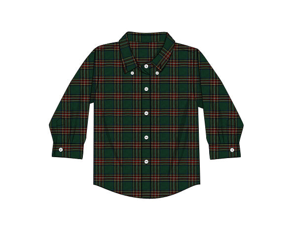 RTS - Hallmark Plaid Boy Button Down
