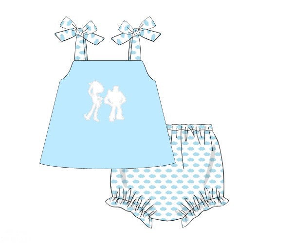 PREORDER 45: RERUNS - You’ve Got A Friend In Me Girl Diaper Set