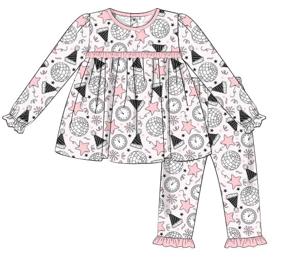 PREORDER 57: WINTER - Midnight Disco Girl 2pc Loungewear