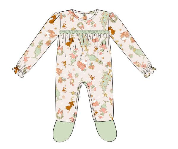 RTS - Mean One PJs Girl Onesie