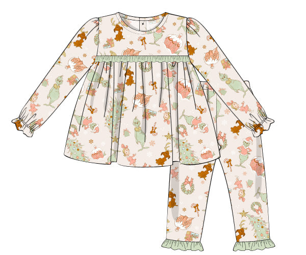 PREORDER 56: CHRISTMAS PT 2 - Mean One Loungewear Girl 2pc