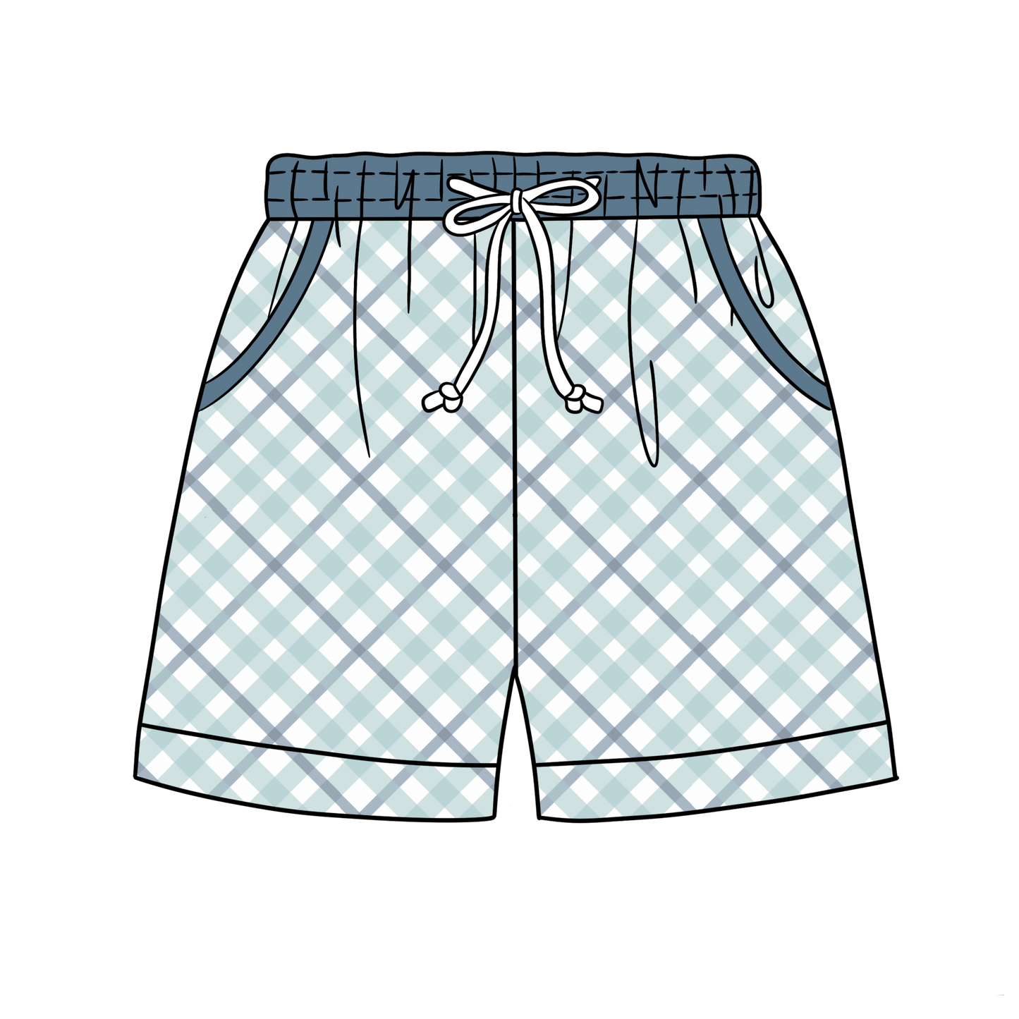 RTS - Ditzy Coral Family Swim Dad Trunks