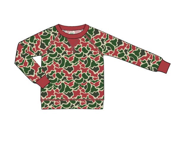 PREORDER 56: CHRISTMAS PT 2 - Christmas 2 Shirt Only - Christmas Camo Pullover