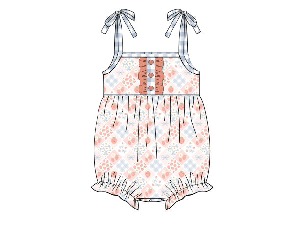 PREORDER 46: SPRING 1 - Elli’s Berry Patchwork Girl Bubble