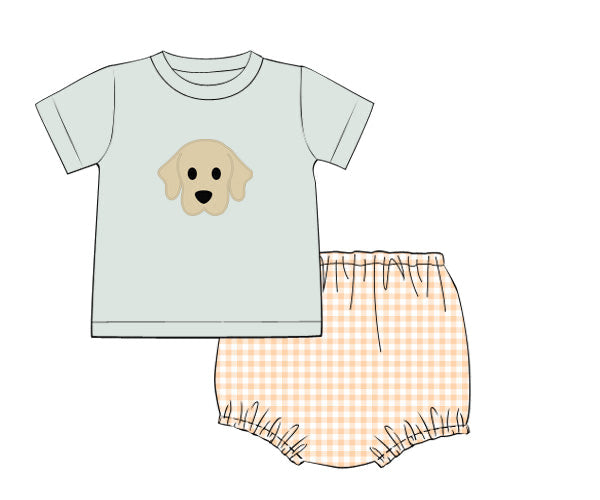 PREORDER 46: SPRING 1 - Springtime Pup Boy Diaper Set