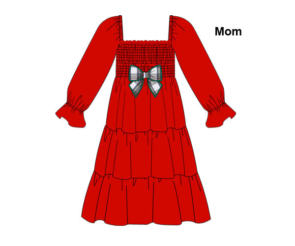 RTS - Wrapped In Plaid Mom Dress