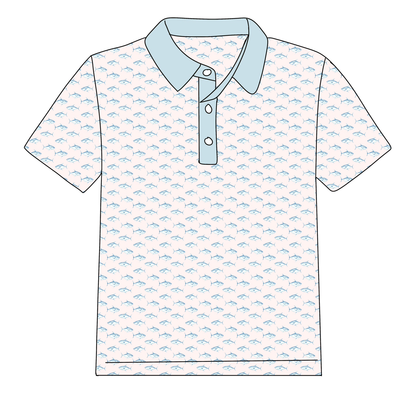 RTS - Summer Dad & Me Polos - Tiny Tunas Boy Polo