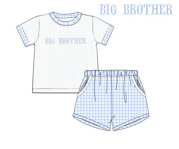 PREORDER 48: SUMMER 1 - Summer FK Sibling Sets Boy Shortie Set