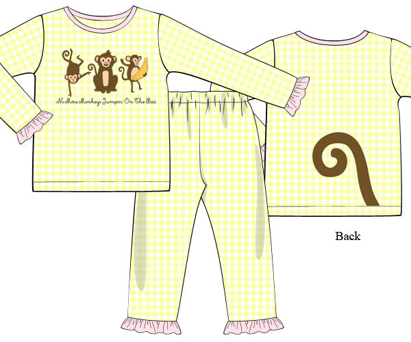 RTS - Monkey Jams Girl 2PC Loungewear