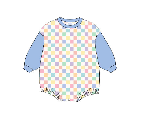 PREORDER 57: WINTER - Multicolor Checkered Basics Bubble - Pastel