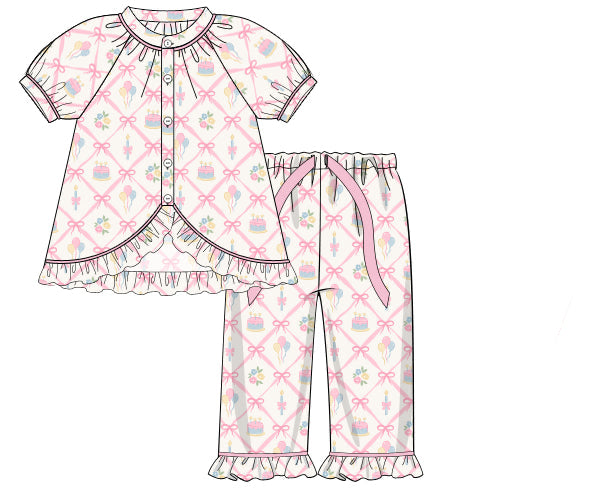 PREORDER 57: WINTER - Winter Birthday Wishes Girl 2pc Loungewear