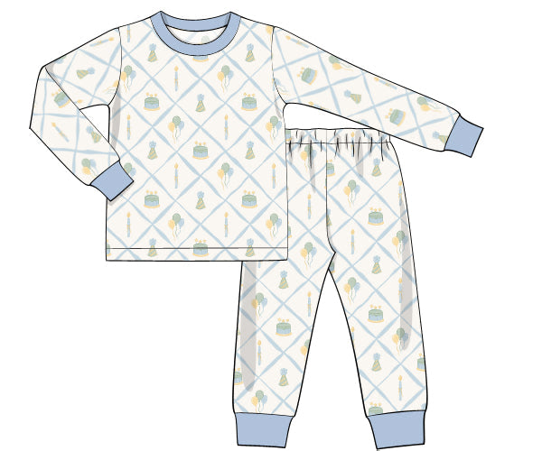 PREORDER 57: WINTER - Winter Birthday Wishes Boy 2pc Loungewear