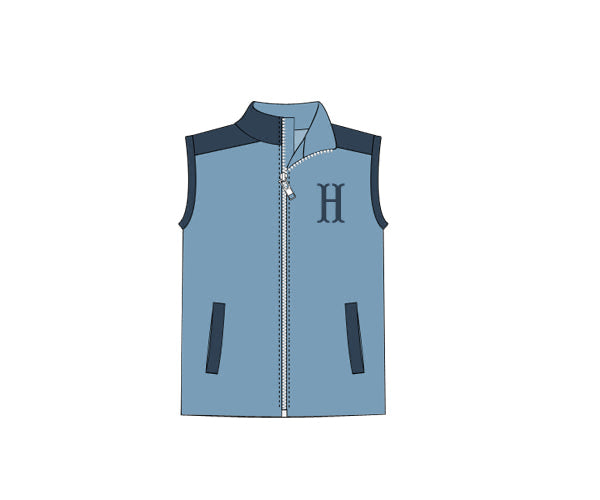 PREORDER 57: WINTER - Blue Bows & Gingham Boy Vest