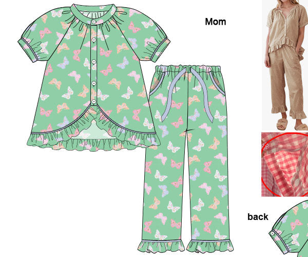 PREORDER 59: TTS - TTS Girls Only - Beaded Butterflies Mom 2pc Set