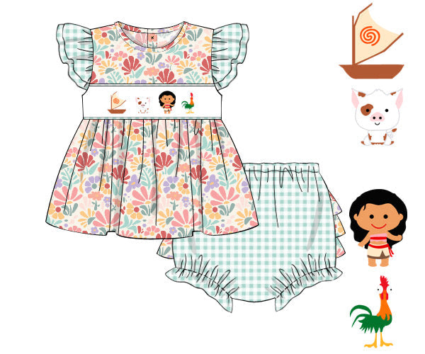 PREORDER 45: RERUNS - The Ocean Is Calling Girl Diaper Set