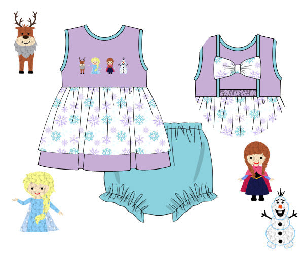 PREORDER 45: RERUNS - Warm Hugs Girl Diaper Set