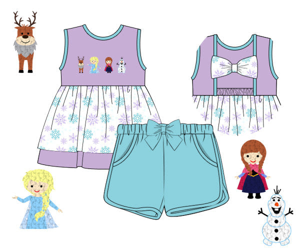 PREORDER 45: RERUNS - Warm Hugs Girl Shortie Set