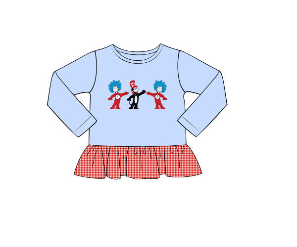 PREORDER 59: TTS - TTS Shirt Only - Seuss Sidekicks Girl Shirt