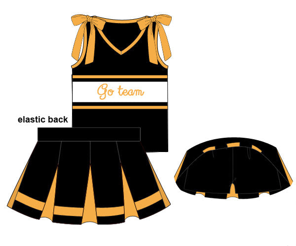 PREORDER 51: COLLEGIATE - Sideline Spirit Cheer Sets - Gold/Black