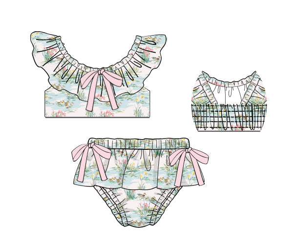 PREORDER 60: SPRING PT 1 - Spring Mallards Girl 2pc Swim