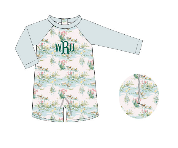 PREORDER 60: SPRING PT 1 - Spring Mallards Boy 1pc Rashguard