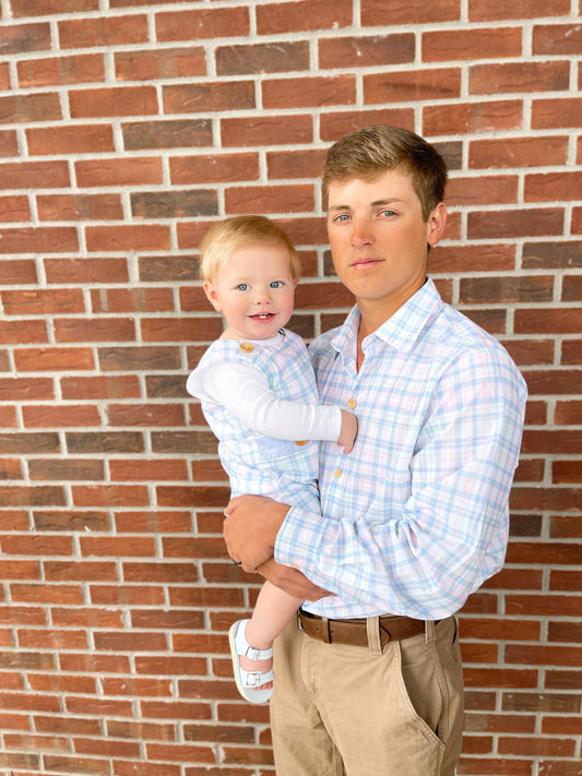 RTS - Spring Plaid Dad Shirt