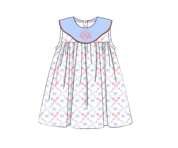 RTS - Patriotic Girls Only - Watercolor Flags Girl Dress - NO MONOGRAM