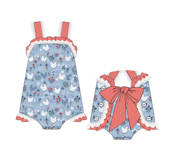 PREORDER 62: SUMMER PT 1 - Summer Chicks Girl Sunsuit