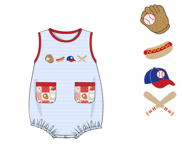PREORDER 61: SPRING 2 - Ballpark Patchwork Boy Bubble