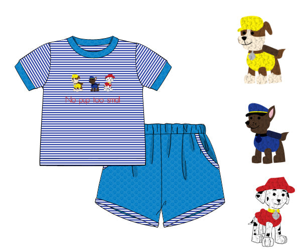 PREORDER 61: SPRING 2 - On A Roll Boy Shortie Set