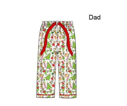 RTS - Mean One Pajamas Dad Pants