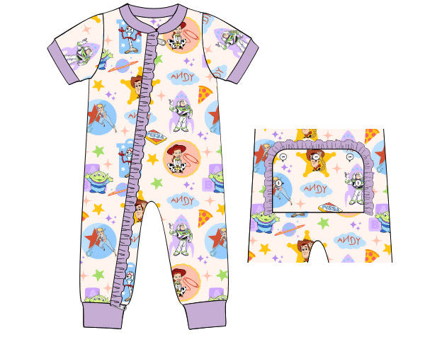 PREORDER 45: RERUNS - Andy’s PJs Girl Loungewear Zippy