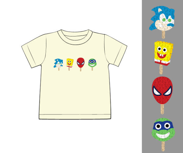 PREORDER 62: SUMMER PT 1 - Shirt Only - FK Character Popsicles Boy Shirt