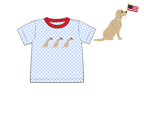 PREORDER 62: SUMMER PT 1 - Shirt Only - FK Puppy Flags Boy Shirt
