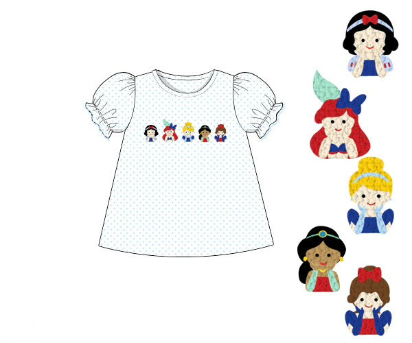 PREORDER 62: SUMMER PT 1 - Shirt Only - FK Patriotic Princesses Girl Shirt