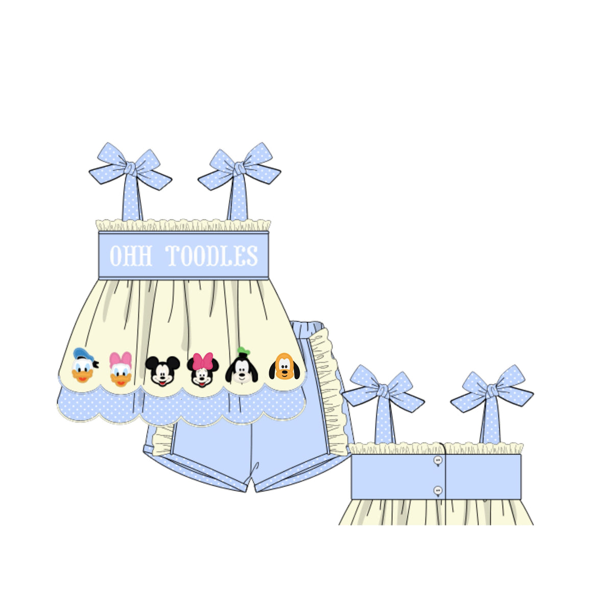 PREORDER 61: SPRING 2 - Ohh Toodles Girl Shortie Set
