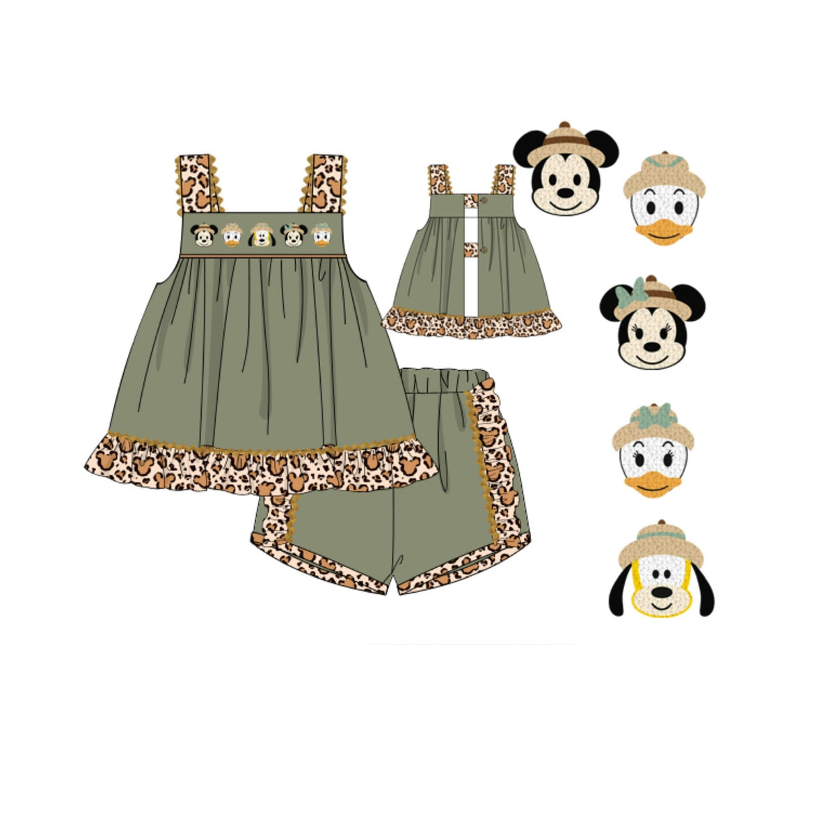 PREORDER 62: SUMMER PT 1 - FK Safari Pals Girl Shortie Set