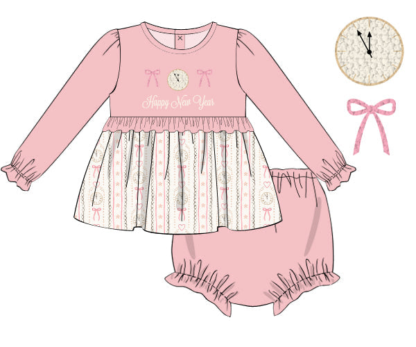 PREORDER 57: WINTER - Winter Girls Only - Midnight Wishes Girl Diaper Set