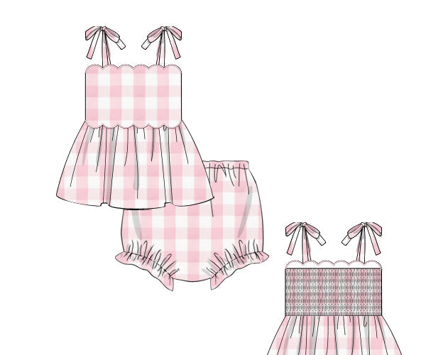 PREORDER 48: SUMMER 1 - Summer Picnic Basics Girl Diaper Set